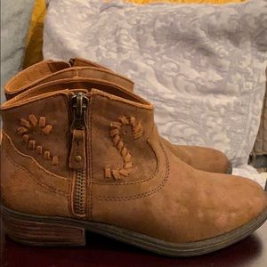 OTBT Trek Bootie, color: tobacco leather